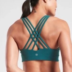 Athleta Teal Crossback Sports Bra